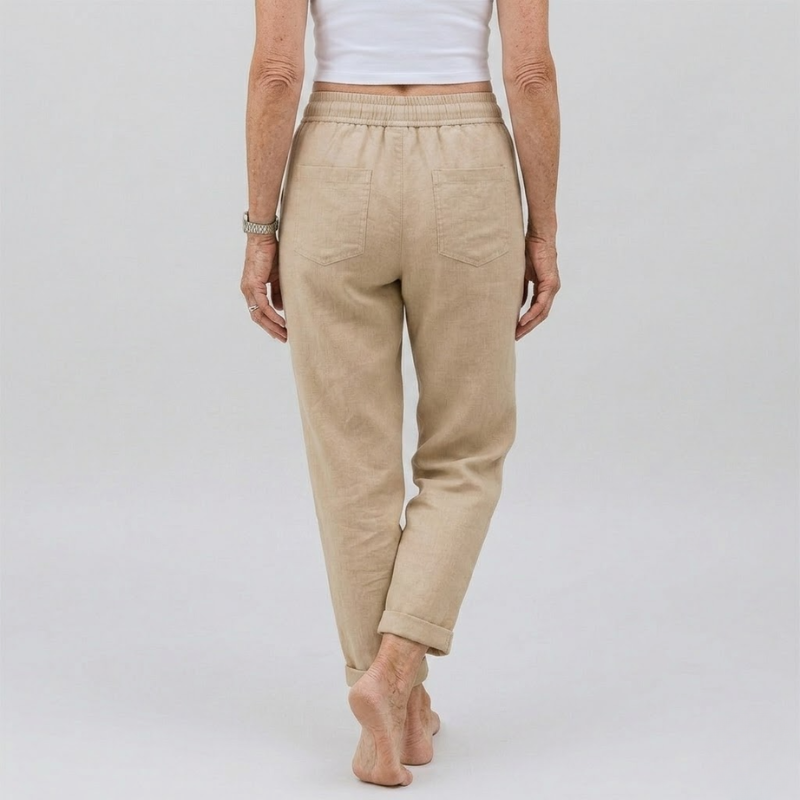 Tie Waist Straight Leg Pants