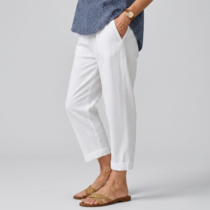 Loose Fit Cropped Pants