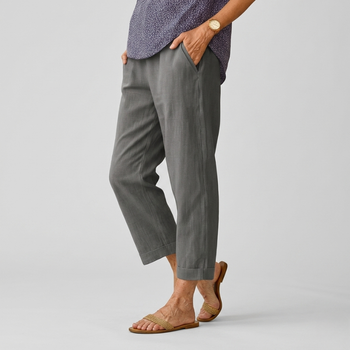 Loose Fit Cropped Pants